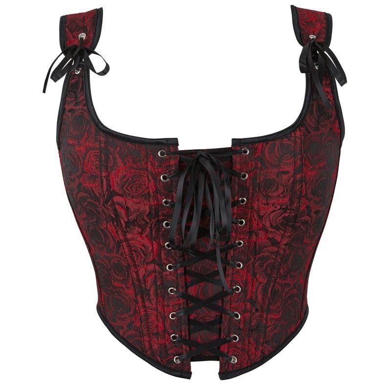 4686 Sexy Vintage 1920s Renaissance Lace Trim Corset Bustier